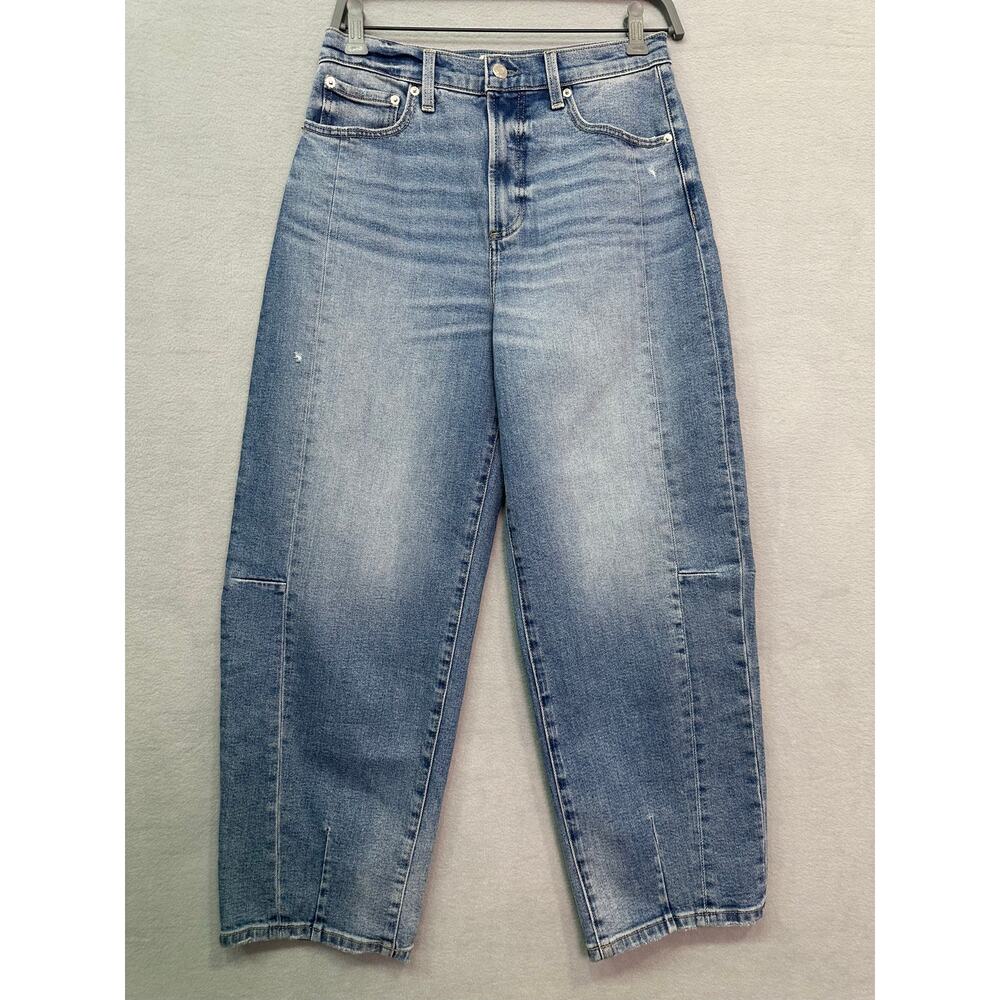 Pistola Eli High Rise Barrel Jeans Rhythm Vintage Blue Size 27 - Picture 2 of 12
